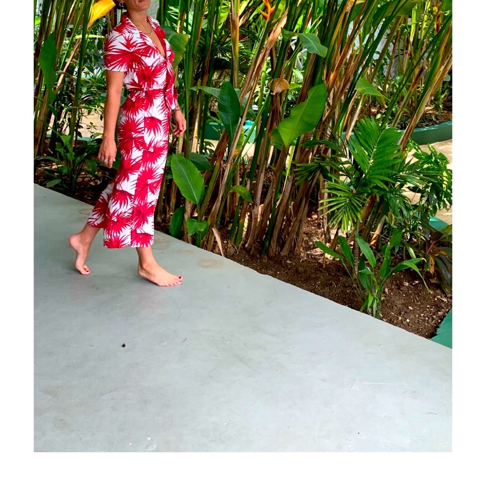 Audrey 3+1 tropical print jumpsuit